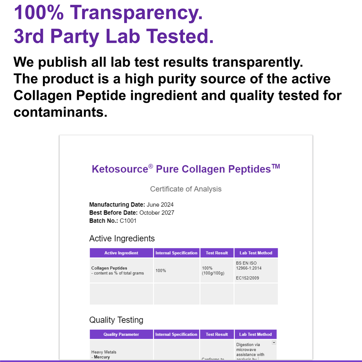 Pudră Pură de Peptide de Colagen